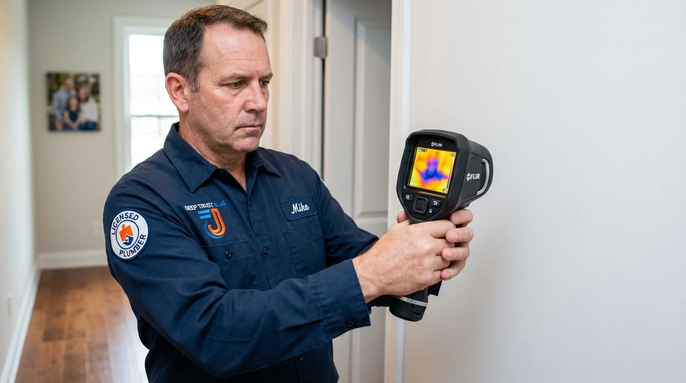 Thermal imaging leak detection by Johns Plumbing LLC in Baytown
